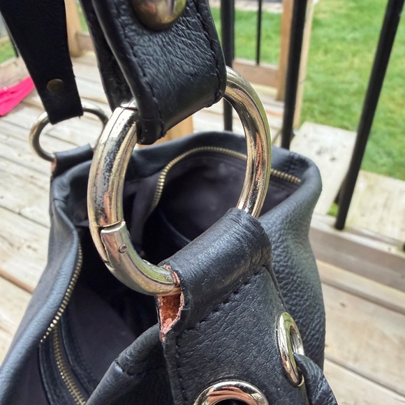 Danier Black Leather Hobo Bag - Picture 6 of 11